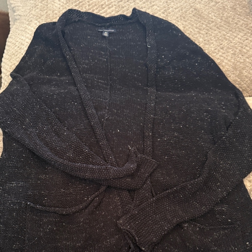 American Eagle Outfitters Black Cardigan Sweater